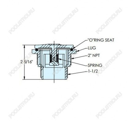 Дренажный клапан Hayward SP1056